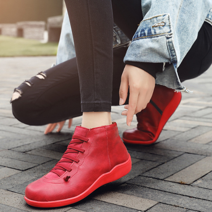 Paisley Malibu Lace-Up Ankle Boots by Shoevelle