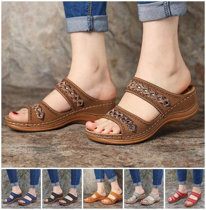 Gabrielle Savanna Embellished Sandals by Shoevelle
