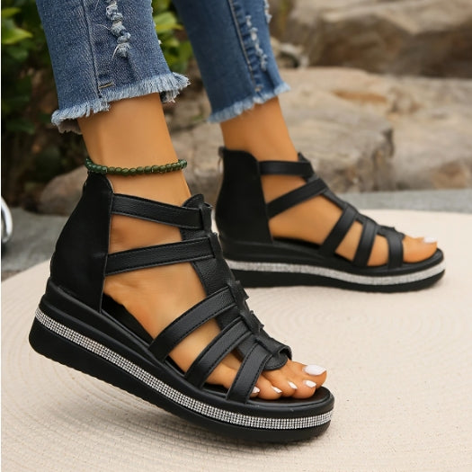 Brynn Savanna Wedge Sandals by Shoevelle