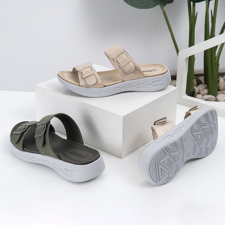 Ruth Tahoe Wedge Sandals by Shoevelle