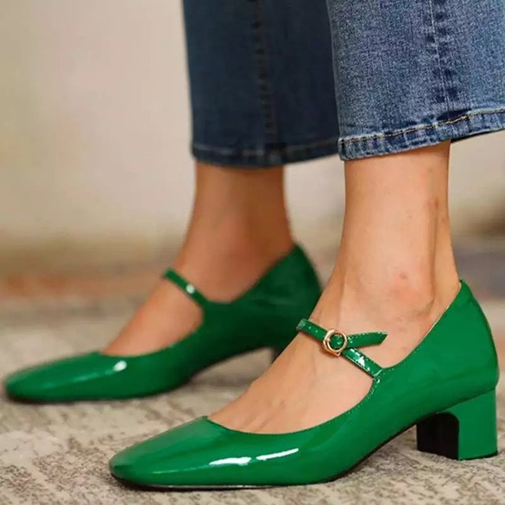 Becca Tahoe Patent Mary Jane Pumps by Shoevelle