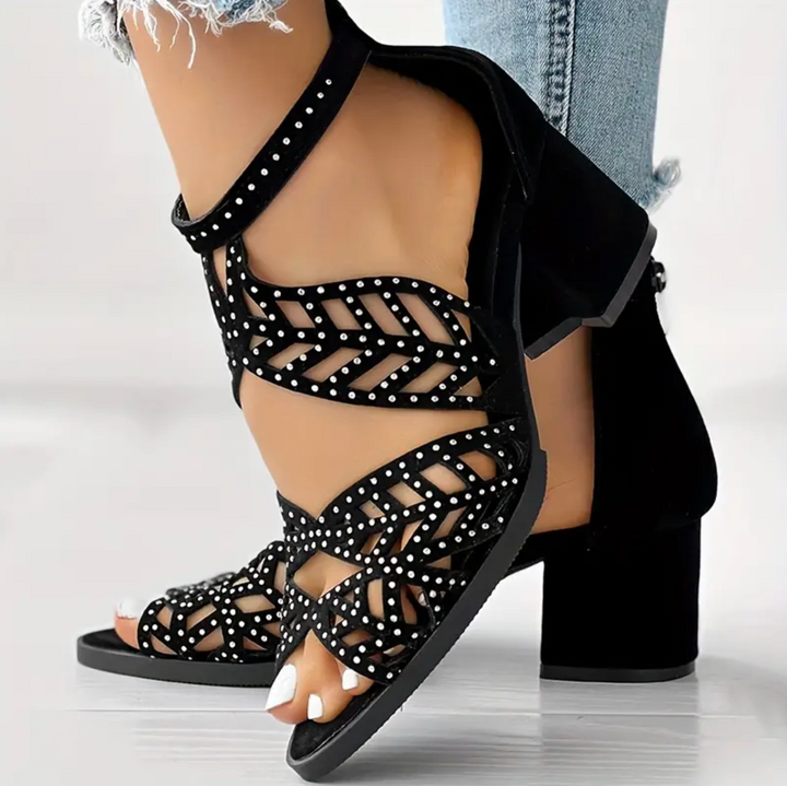 Rosalind Savanna Heeled Sandals by Shoevelle