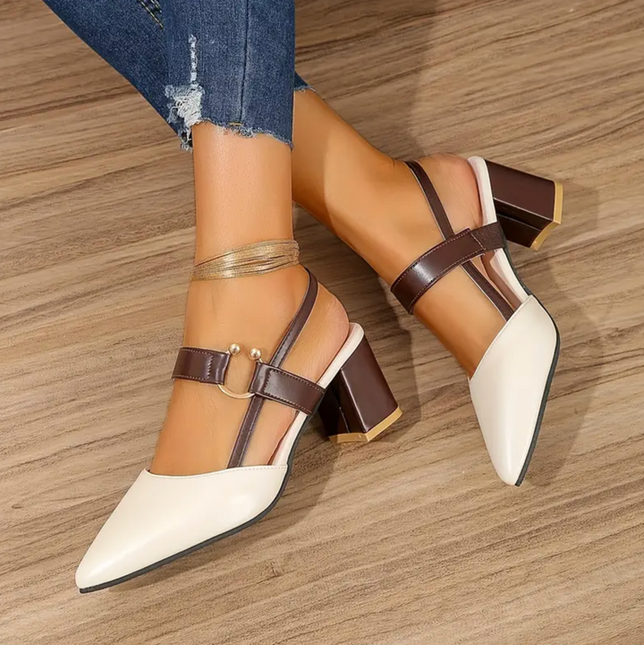 Myla Tahoe Buckle Slingback Pumps by Shoevelle