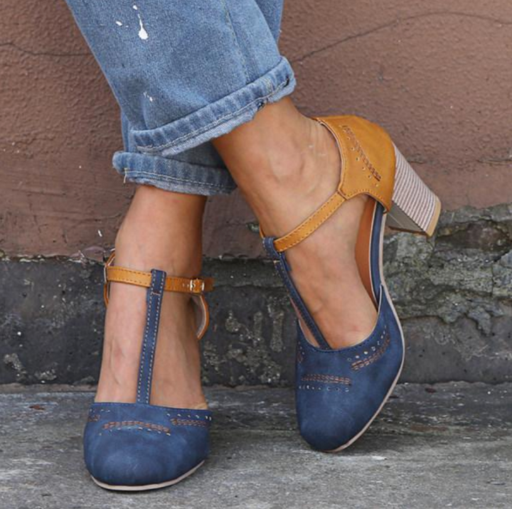Lexa Sonoma T-Strap Pumps by Shoevelle